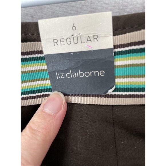 Liz Claiborne Brown Blazer Jacket Sz 6 Audra Pant Outfit Set Career - Picture 5 of 9